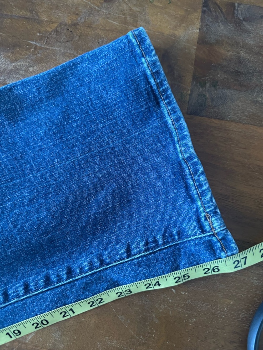 Madewell Mid-rise Kick Out Women's Boot Cut Jeans in Classic Blue Denim 31 - Picture 10 of 10